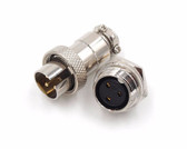 HQ 3 Contacts 3-Pin Aviation Plug Connector - M16MF - Panel Mount Male Pin 