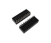 20 POS 2x10 2.0mm Female Socket Header Right Angle Through Hole - Pack of 5  