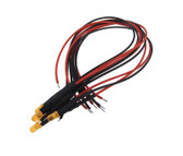 3mm LED Signal Indicator w/ Cable 6-12VDC Built-in Resistor - Orange - Pack of 5 BR/
