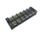 6 Position Screw Barrier Strip Terminal Block w/ Cover 45A  