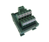 1-5 Channel Power Distribution Breakout Board Screw Terminal DIN Rail Mount 42  
