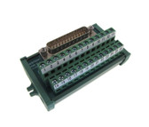 DB25 Parallel Male Breakout Board Screw Terminal Panel Mount Vert 42mm(W)  