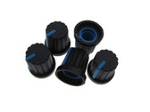 Knob Cap for 6mm Knurled Shaft Potentiometers Pot - Blue<BR/> Pack of 10