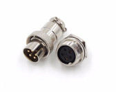 HQ 5 Contacts 5-Pin Aviation Plug Connector - M16MF - Panel Mount Male Pin  