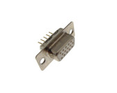 HQ DB15 Female D-Sub Connector Through Hole Board Lock Solder Termination 3R  