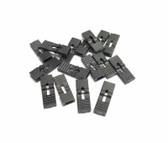 2P 2-Pin 2.54mm Pitch Jumper w/ handle for straight header - Black - Pack of 100  