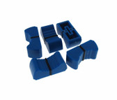 Knob Cap for 8mm shaft Slide Pot Potentiometer 25x11mm - Blue - Pack of 5  