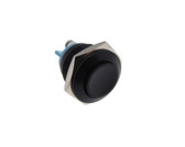 19mm Metal PushButton Switch Panel Mount RB - Momentary type - Black Chrome  