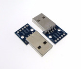 USB 2.0 Type A Male Breakout Board 2.54mm Header - Pack of <BR/.2  