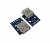 USB 2.0 Type A Female Breakout Board 2.54mm Header - Pack of<BR/> 2  