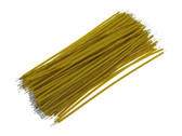 【10CM】 30AWG Standard Jumper Wire Pre-cut Pre-soldered - Yellow - Pack of 100  