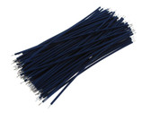 【10CM】 30AWG Standard Jumper Wire Pre-cut Pre-soldered - Blue - Pack of 100  