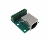 RJ11 6P6C Connector Breakout Board Module RA Screw terminals Green  