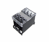 3 Position Screw Barrier Strip Terminal Din Rail w/ Cover 15A/250V - Pack of 2  