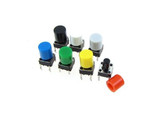 Cap for 6x6 Series Tactile Push Button - Black - Pack of 50  