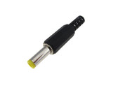 5.5mm x 2.1mm 5.5/2.1 DC Power Barrel Plug Free Hanging<BT/> Pack of 5 