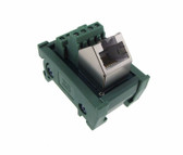 RJ45 Ethernet Connector Breakout Board Module 45D Screw Terminals Din Rail Mount  