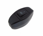 Inline ON/OFF Table Lamp Desk Light Cord Cable Switch - Black  