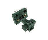 2-Pin 3.81mm Screw Terminal Block Plug Shrouded Flange - Panel Mount  