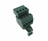 4-Pin 5.08mm Screw Terminal Block Plug Shrouded - Din Rail Mount Type  