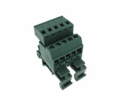 5-Pin 5.08mm Screw Terminal Block Plug Shrouded - Din Rail Mount Type  