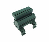 8-Pin 5.08mm Screw Terminal Block Plug Shrouded - Din Rail Mount Type  