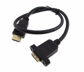 HDMI 19P Expansion Cable Male to Female w/ Mounting handle 50CM  