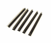 2x40 Dual Row 1.27mm SMD Surface Mount Straight Male Pin Header - Pack of 5  