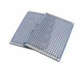 5x7CM Double Side Prototype Board Perforated Through Hole 0.1" White - Pack of 2 