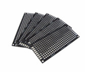 3x7CM Double Side Prototype Board Perforated Through Hole 0.1" Black - Pack of 5 