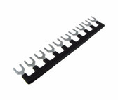 10 POS Shorting Bar Stripe For 20A Screw Barrier Terminal Block w/ Rail - Black 