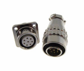 HQ 8 Contacts 8-Pin Aviation Plug Connector - XS12MF - Panel Mount Male Pin 
