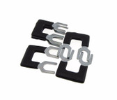 2 POS Shorting Bar Stripe For 15A Screw Barrier Terminal Block - BLK - Pack of 5 