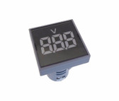 AC 60-500V Digital Voltage Meter Panel Mount M22 AD16-22 Square - White 