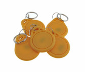 #3 13.56MHz RFID IC Contactless Keyfob Token MF1 compatible - Yellow Pack of 5 