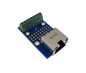 RJ45 Ethernet Connector Breakout Board w/ LED 0.1" Screw Terminal 