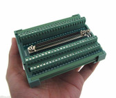 Compact 100-Pin SCSI Female Signals Breakout Board Module DB100 Din Rail Mount 