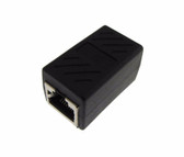 RJ45 Female to Female Adapter Inline Coupler Adapter Pin to Pin - Black 