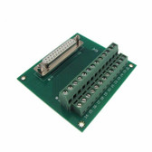 DB25 Female Signals Breakout Board Screw terminals vertical 180 
