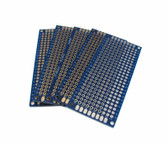 3x7CM Double Side Prototype Board Perforated Through Hole 0.1" Blue - Pack of 5 