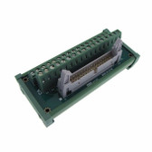 IDC34 Shrouded Connector Signals Breakout Board Screw terminals Din Rail Mount 
