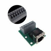 RJ11 RJ12 6P6C Connector Breakout Board Module RA Spring terminals 