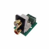 RCA Connector Audio Breakout Board Stereo Screw Terminals 