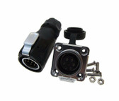 HQ 7 Contacts 7-Pin Aviation Plug Connector Panel Mount LP16 IP67 Waterproof 