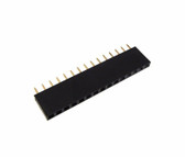 15POS 15-Pin 2.54mm 0.1" Female Header - Black - Pack of 10 