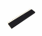 18POS 18-Pin 2.54mm 0.1" Female Header - Black - Pack of 10 