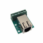 RJ11 RJ12 6P4C Connector Breakout Board Module w/ Spring RA Screw terminal 