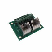 Dual RJ45 Ethernet Breakout Board Module 45D Screw Terminals 