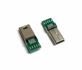 Mini USB 10P 10-Pin Male Plug Connector Breakout Board - Pack of 2 