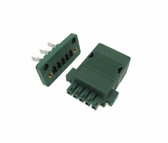 5-Pin 3.81mm Screw Terminal Block Plug Shrouded Flange w/Enclosure - Panel Mount